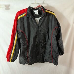 Wilson Kids Nylon Jacket - Black with Red and Yellow Accents